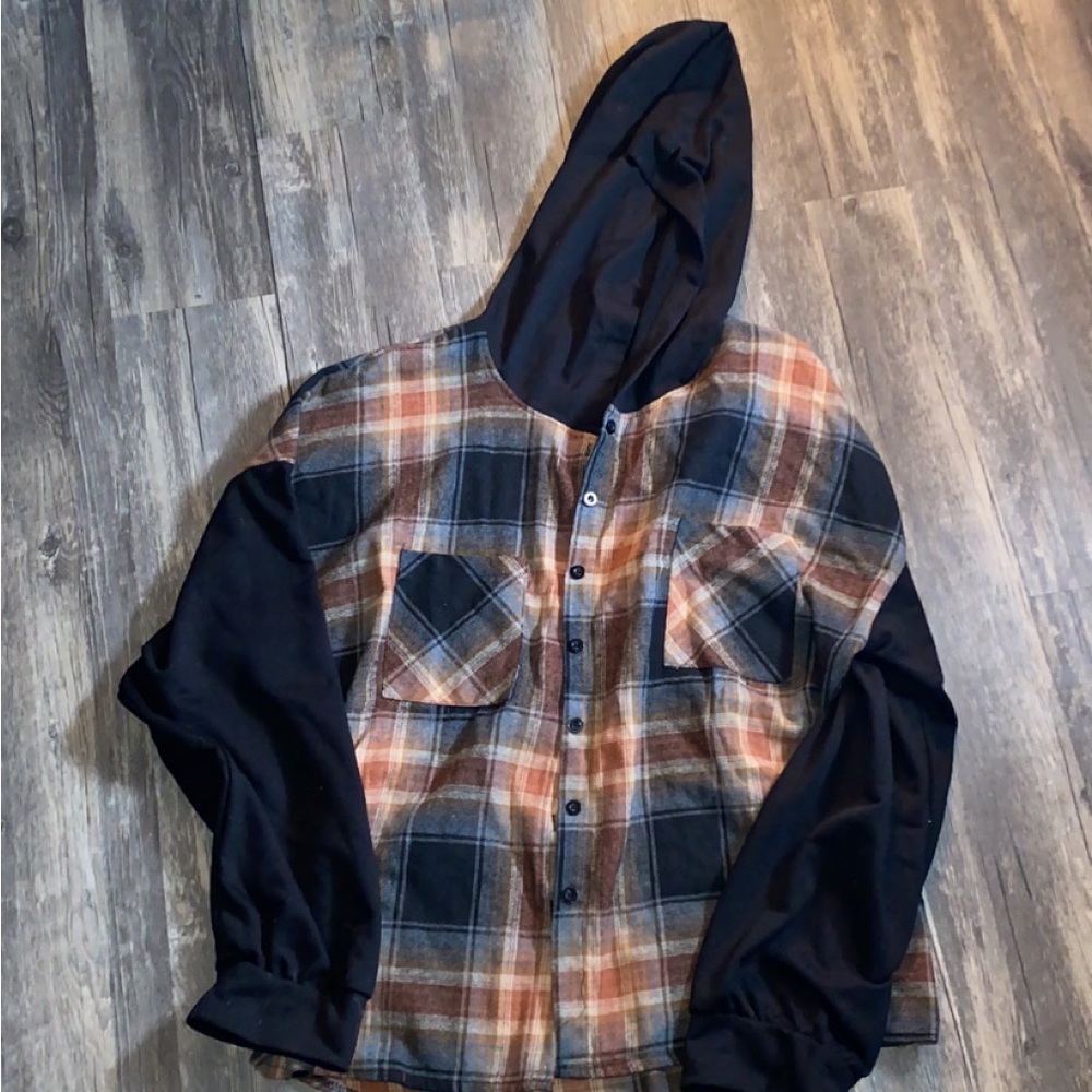 Hooded flannel